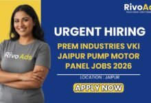 Prem Industries VKI Jaipur Pump Motor Panel Jobs 2026