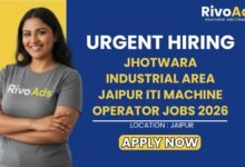 Jhotwara Industrial Area Jaipur ITI Machine Operator Jobs 2026