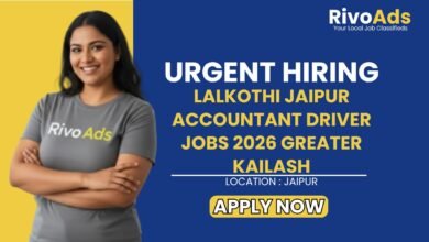 Lalkothi Jaipur Accountant Driver Jobs 2026 Greater Kailash