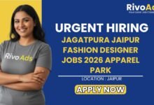 Jagatpura Jaipur Fashion Designer Jobs 2026 Apparel Park