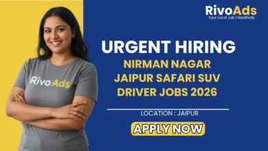 Nirman Nagar Jaipur Safari SUV Driver Jobs 2026
