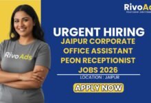 Jaipur Corporate Office Assistant Peon Receptionist Jobs 2026