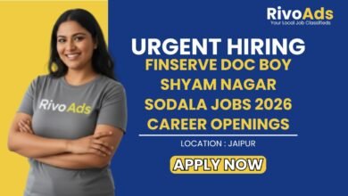 FinServe Doc Boy Shyam Nagar Sodala Jobs 2026