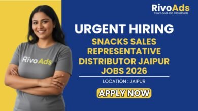 Snacks Sales Representative Distributor Jaipur Jobs 2026