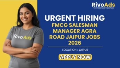 FMCG Salesman Manager Agra Road Jaipur Jobs 2026