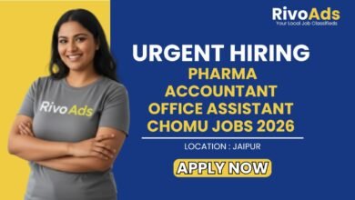 Pharma Accountant Office Assistant Chomu Jobs 2026