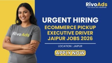 Ecommerce Pickup Executive Driver Jaipur Jobs 2026