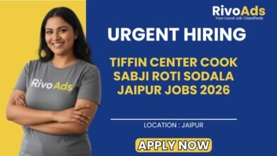 Tiffin Center Cook Sabji Roti Sodala Jaipur Jobs 2026