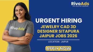 Jewelry CAD 3D Designer Sitapura Jaipur Jobs 2026