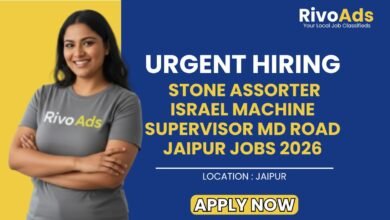 Stone Assorter Israel Machine Supervisor MD Road Jaipur Jobs 2026