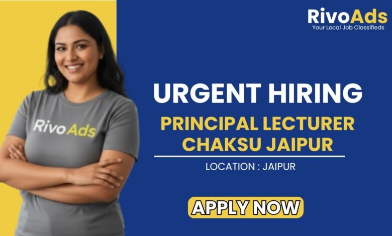 Principal Lecturer Chaksu Jaipur