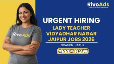 Lady Teacher Vidyadhar Nagar Jaipur Jobs 2026