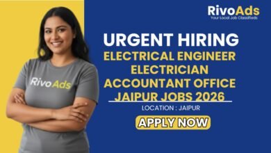 Electrical Engineer Electrician Accountant Office Jaipur Jobs 2026