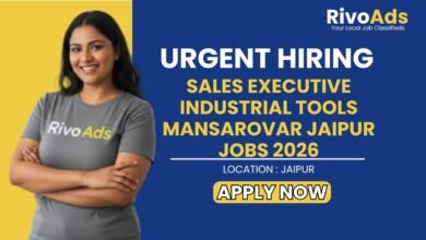 Sales Executive Industrial Tools Mansarovar Jaipur Jobs 2026