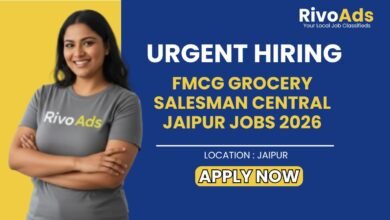 FMCG Grocery Salesman Central Jaipur Jobs 2026