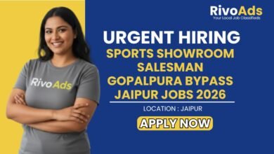 Sports Showroom Salesman Gopalpura Bypass Jaipur Jobs 2026