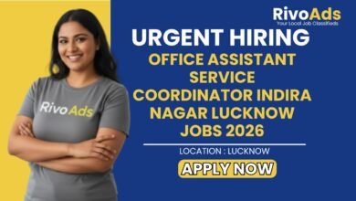 Office Assistant Service Coordinator Indira Nagar Lucknow Jobs 2026