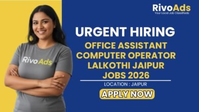 Office Assistant Computer Operator Lalkothi Jaipur Jobs 2026