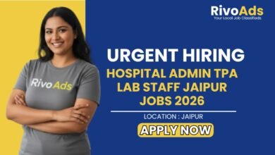 Hospital Admin TPA Lab Staff Jaipur Jobs 2026