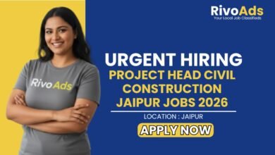 Project Head Civil Construction Jaipur Jobs 2026