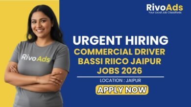 Commercial Driver Bassi RIICO Jaipur Jobs 2026
