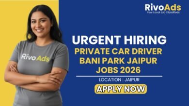 Private Car Driver Bani Park Jaipur Jobs 2026