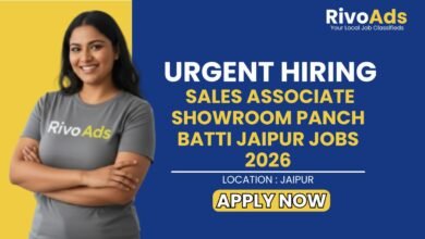 Sales Associate Showroom Panch Batti Jaipur Jobs 2026