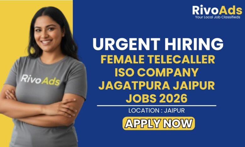 Female Telecaller ISO Company Jagatpura Jaipur Jobs 2026
