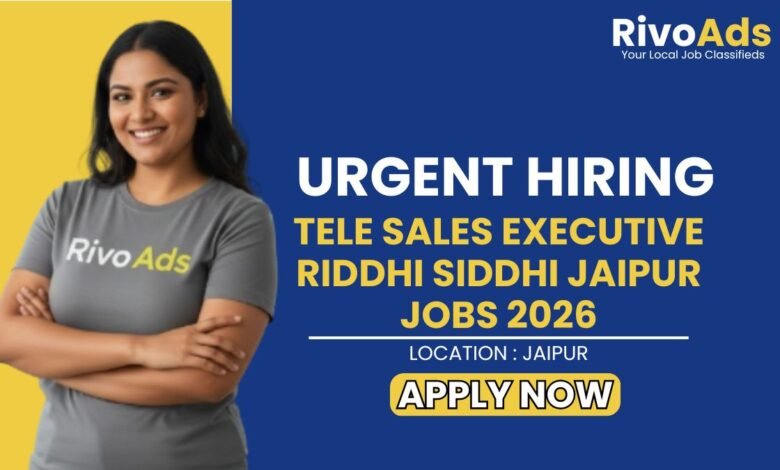 Tele Sales Executive Riddhi Siddhi Jaipur Jobs 2026