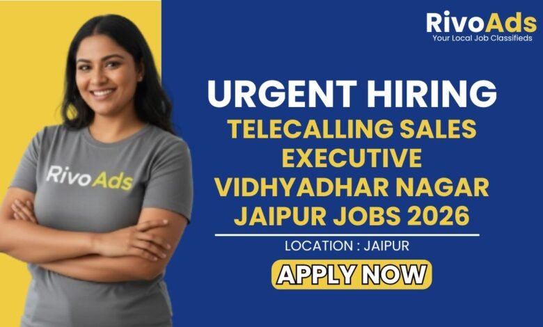 Telecalling Sales Executive Vidhyadhar Nagar Jaipur Jobs 2026