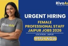 Female Professional Staff Jaipur Jobs 2026