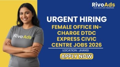 Female Office In-charge DTDC Express Civic Centre Jobs 2026
