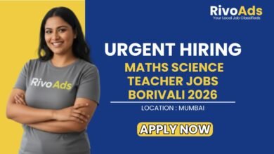 Maths Science Teacher Jobs Borivali 2026