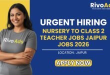 Nursery to Class 2 Teacher Jobs Jaipur Jobs 2026