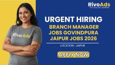 Branch Manager Jobs Govindpura Jaipur Jobs 2026