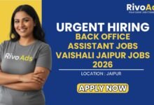Back Office Assistant Jobs Vaishali Jaipur Jobs 2026