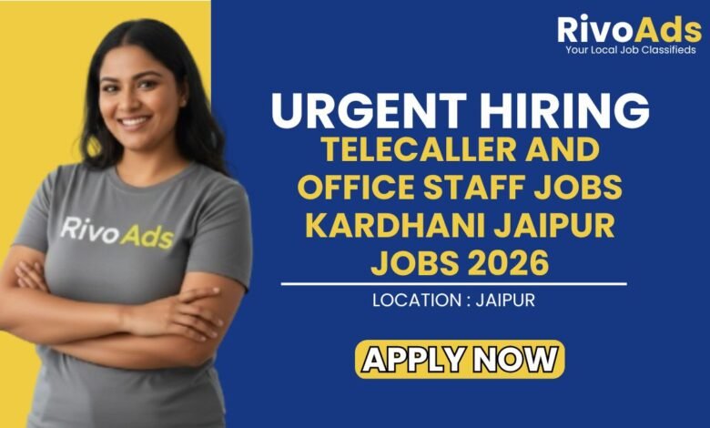 Telecaller and Office Staff Jobs Kardhani Jaipur Jobs 2026