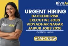 Backend Risk Executive Jobs Vidyadhar Nagar Jaipur Jobs 2026