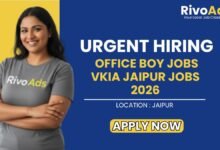Office Boy Jobs VKIA Jaipur Jobs 2026