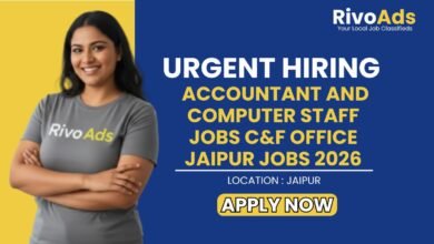Accountant and Computer Staff Jobs C&F Office Jaipur Jobs 2026