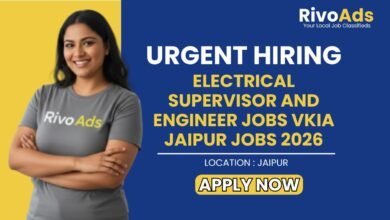 Electrical Supervisor and Engineer Jobs VKIA Jaipur Jobs 2026