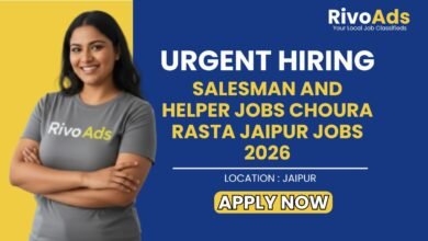Salesman and Helper Jobs Choura Rasta Jaipur Jobs 2026