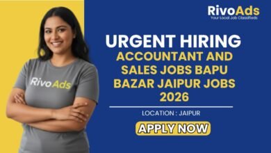 Accountant and Sales Jobs Bapu Bazar Jaipur Jobs 2026