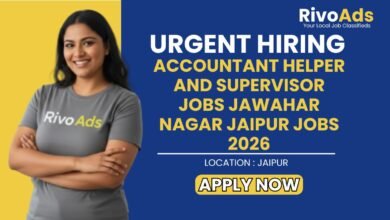 Accountant Helper and Supervisor Jobs Jawahar Nagar Jaipur Jobs 2026