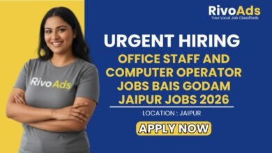 Office Staff and Computer Operator Jobs Bais Godam Jaipur Jobs 2026