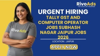 Tally GST and Computer Operator Jobs Subhash Nagar Jaipur Jobs 2026