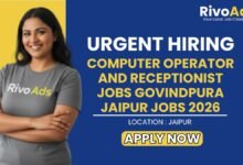 Computer Operator and Receptionist Jobs Govindpura Jaipur Jobs 2026