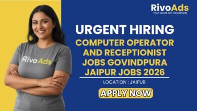 Computer Operator and Receptionist Jobs Govindpura Jaipur Jobs 2026