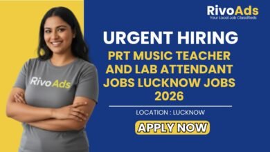 PRT Music Teacher and Lab Attendant Jobs Lucknow Jobs 2026