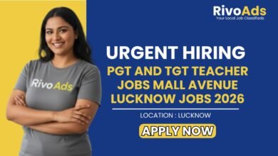 PGT and TGT Teacher Jobs Mall Avenue Lucknow Jobs 2026